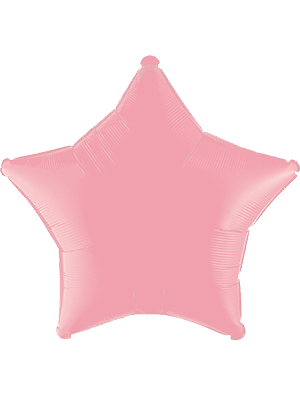 Globo metálico estrella Rosa pastel mate