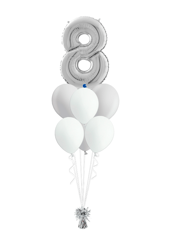 Globos del número 6 12-30cm en globos con números para cumpleaños.
