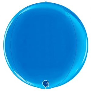 globo metalico esfera azul