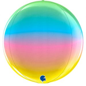 globo metalico esfera rainbow