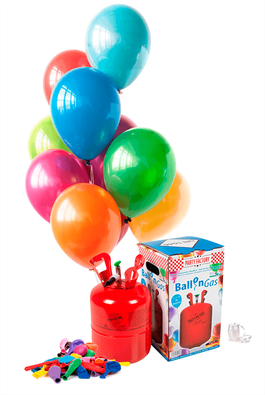 Pack helio Mini + 30 globos látex - SELECCIONA COLOR - Globofiesta