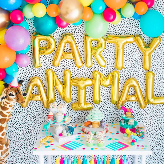 Fiesta con globos temática Party Animal
