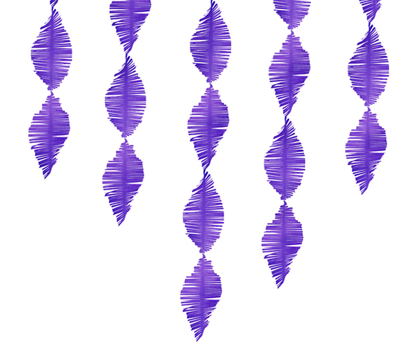 Papel Crepe con flecos violeta