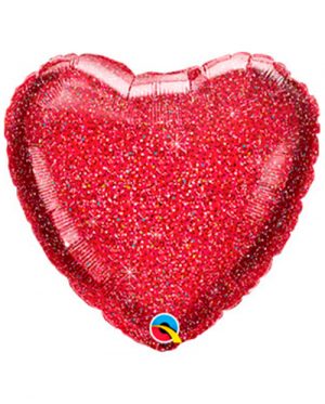 Globo metálico corazón Glittergraphic